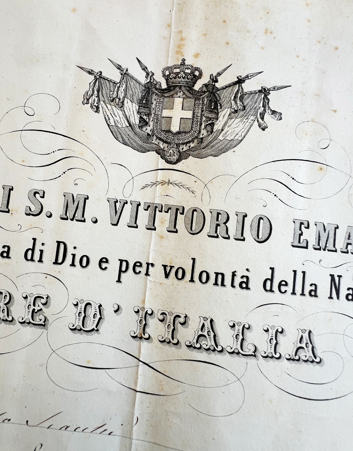 Decreti e atti ufficiali storici esposti al Musepa